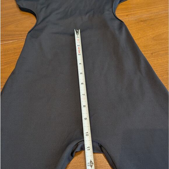 NWT Frankies Bikinis Felix Black Straight Fit Side Cutouts Bodysuit, size S - Picture 8 of 9